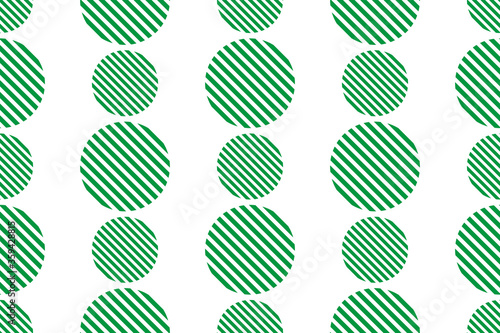 Green abstract circles on a white background. Seamless texture.