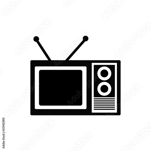 Tv Icon in trendy flat style isolated on white background. Television symbol for your web site design, logo, app, UI. Vector illustration, EPS10. Uses for web and print