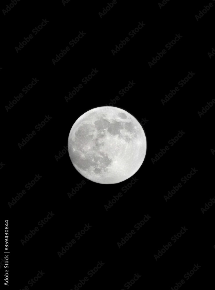 Super Moon on Black Sky Super Moon on Black Sky