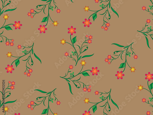 beautiful Seamless floral pattern background image ..