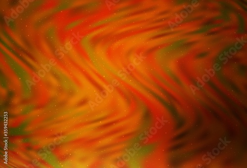 Dark Orange vector texture with milky way stars. Shining colored illustration with bright astronomical stars. Smart design for your business advert.