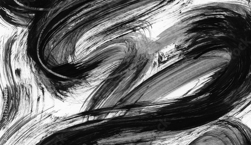 Abstraction. Hand painted monochrome texture. Can be used as a decorative background for creative design of posters, cards, invitations, wallpapers, banners, websites. Modern art. Mixed media artwork.