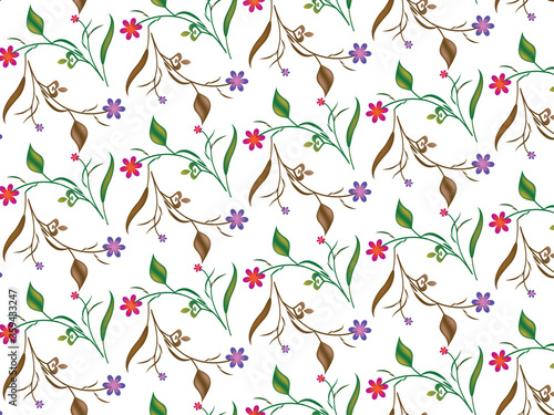 beautiful Seamless floral pattern background image ..