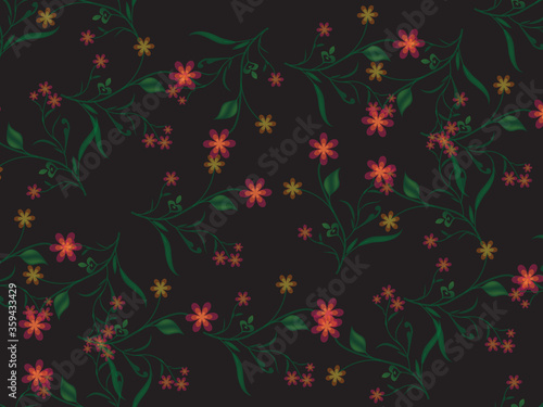 beautiful Seamless floral pattern background image ..