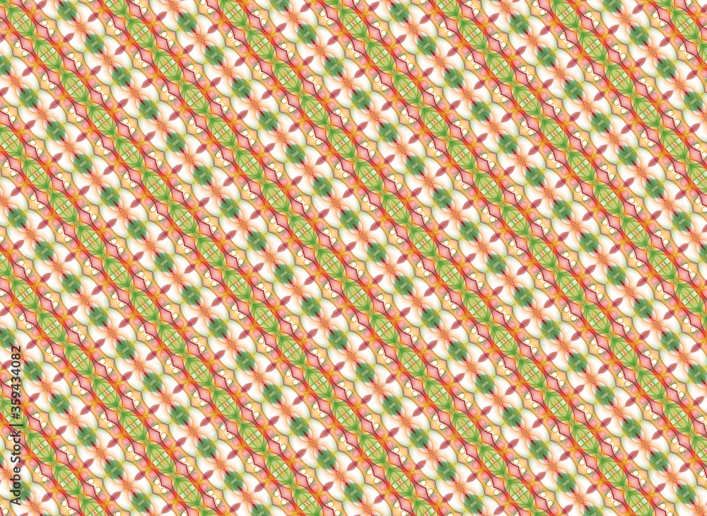 Tile and pattern design made with the help of graphics editing and formatting.