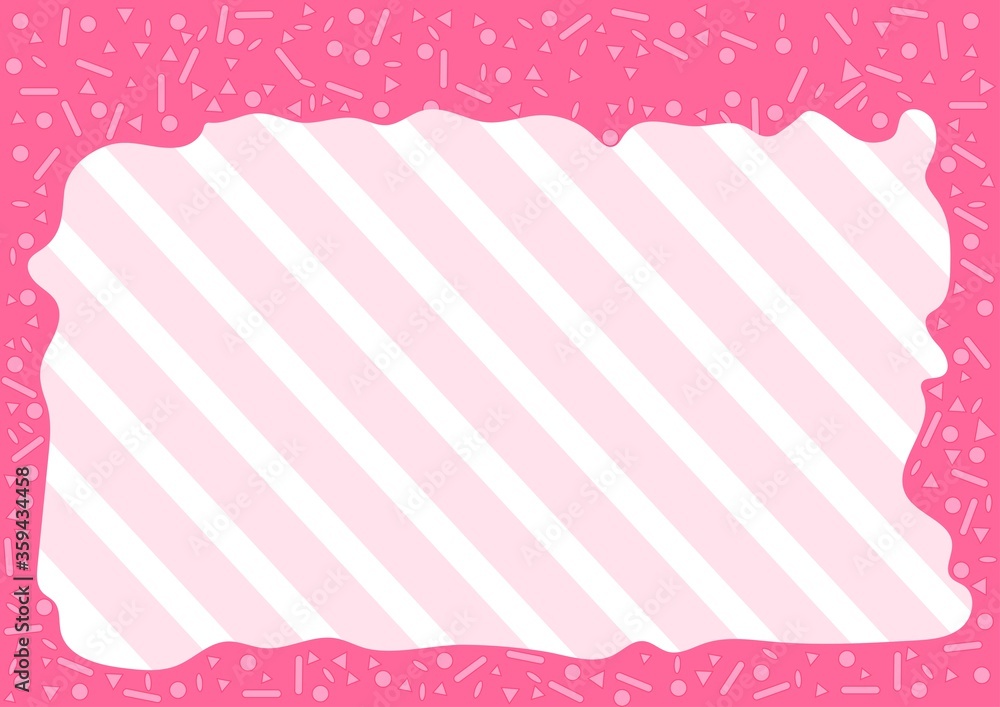 pink abstract background with frame