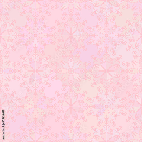 Abstract vector background Seamless oriental texture Pink color