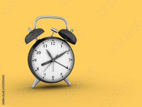 3D Rendering Illustration of Alarm Clock 