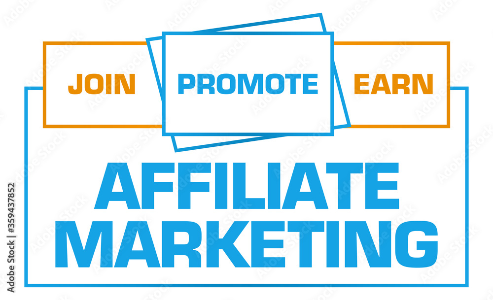 Affiliate Marketing Blue Orange Borders Boxes Affiliate Marketing Blue Orange Borders Boxes