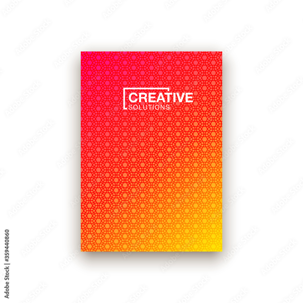 Colorful mosaic covers design. Minimal geometric pattern gradients. Colorful mosaic covers design. Minimal geometric pattern gradients.