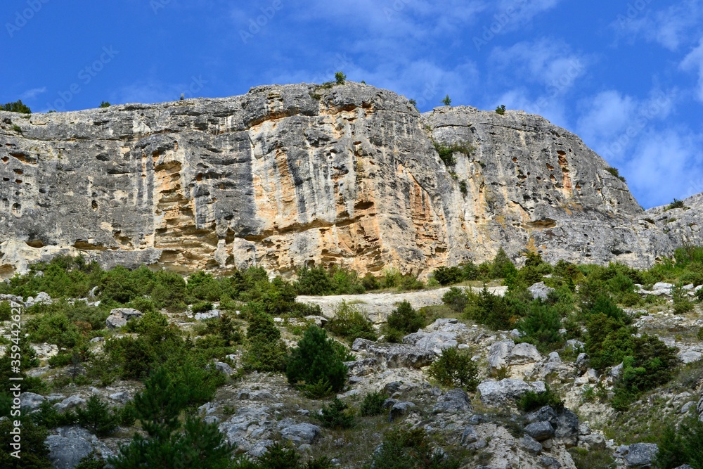 Rock mass in the Big Crimean canyon