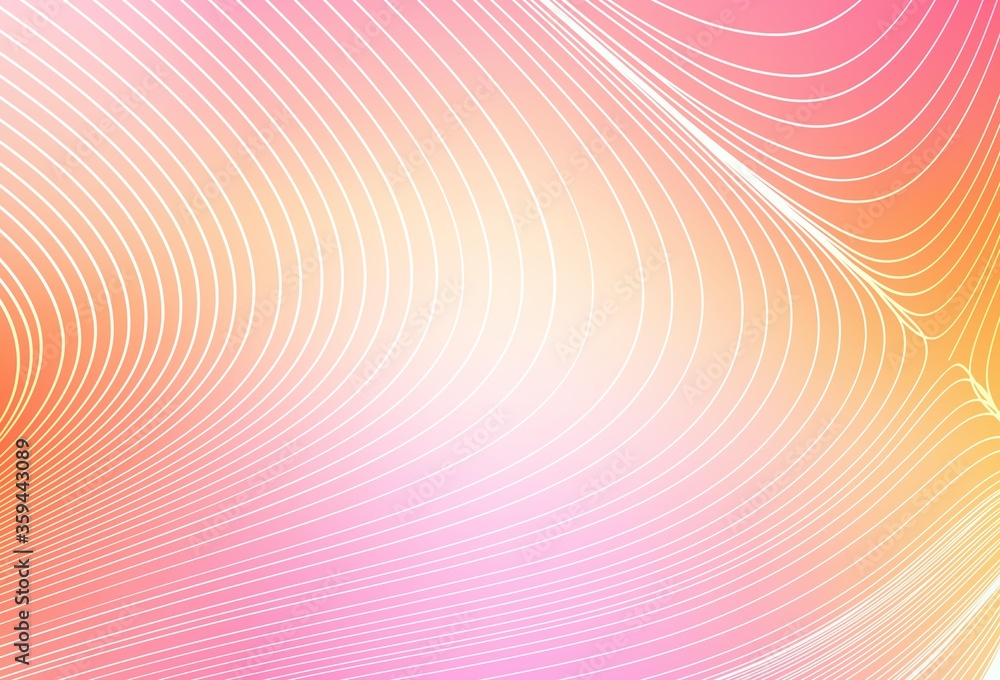 Light Pink, Yellow vector template with lines. Light Pink, Yellow vector template with lines.