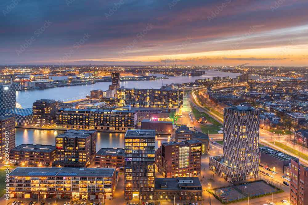 Rotterdam, Netherlands Skyline