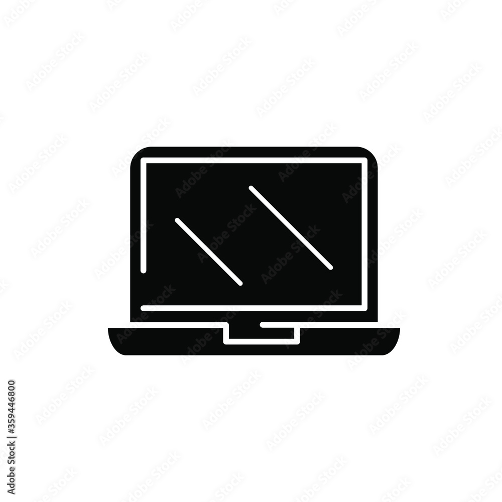 Laptop icon design template Laptop icon design template