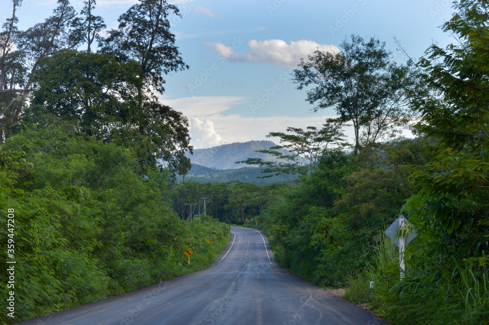 Fototapeta premium Roads in Na Yung District Udon Thani Province, Thailand