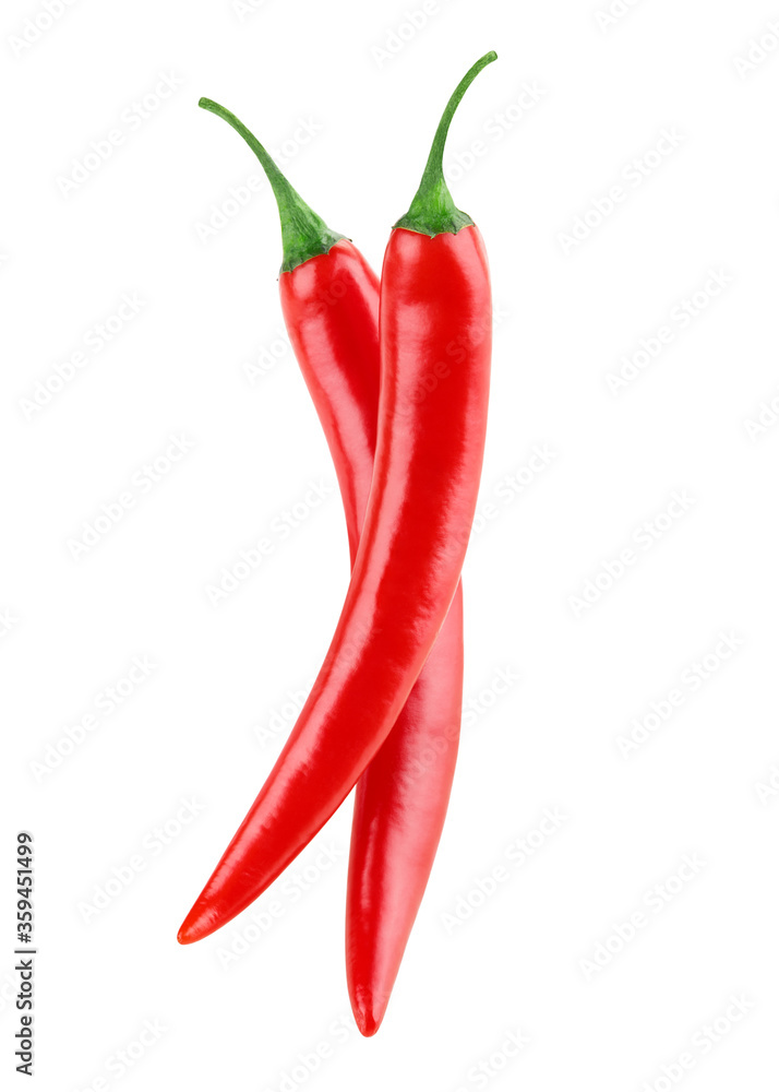 Two red chili pepper
