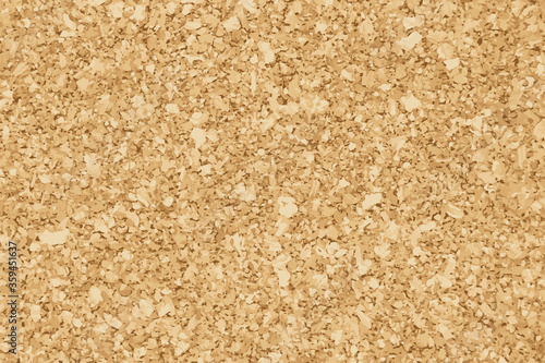 Brown yellow color of cork textured background (Vector)