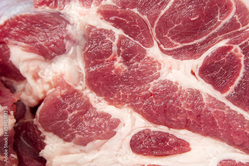fresh raw pork meat texture, can be used as background.