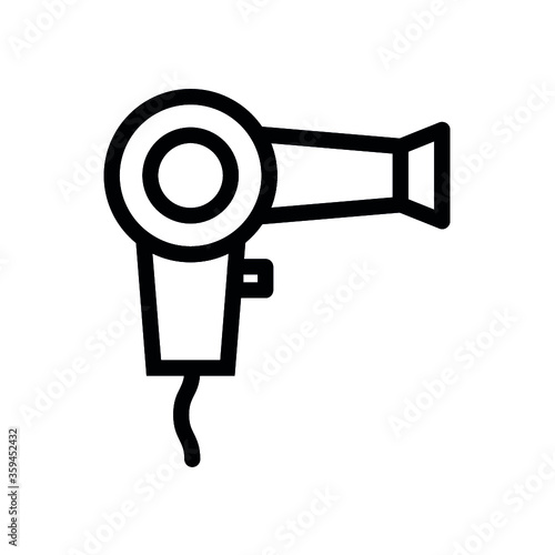 Illustration of hair dryer