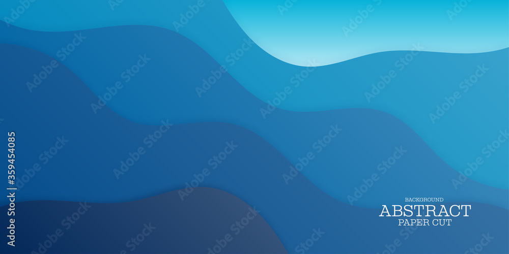 Abstract Paper Cut Wave Shapes Curve Backgound. Abstract Paper Cut Wave Shapes Curve Backgound.