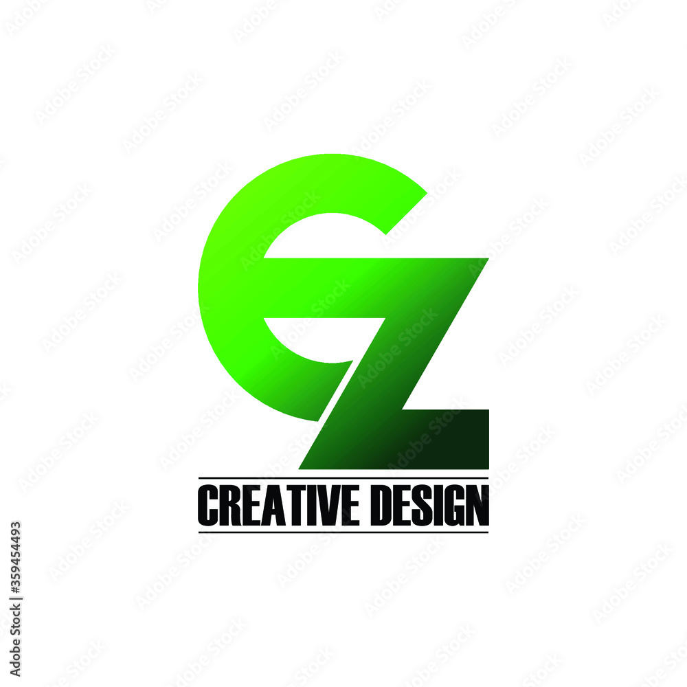 Letter EZ logo icon design vector. monogram logo vector illustration. Letter EZ logo icon design vector. monogram logo vector illustration.