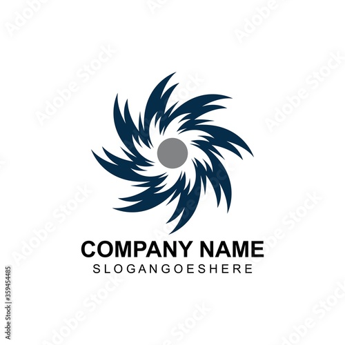 Vortex circle logo and symbols template icons app