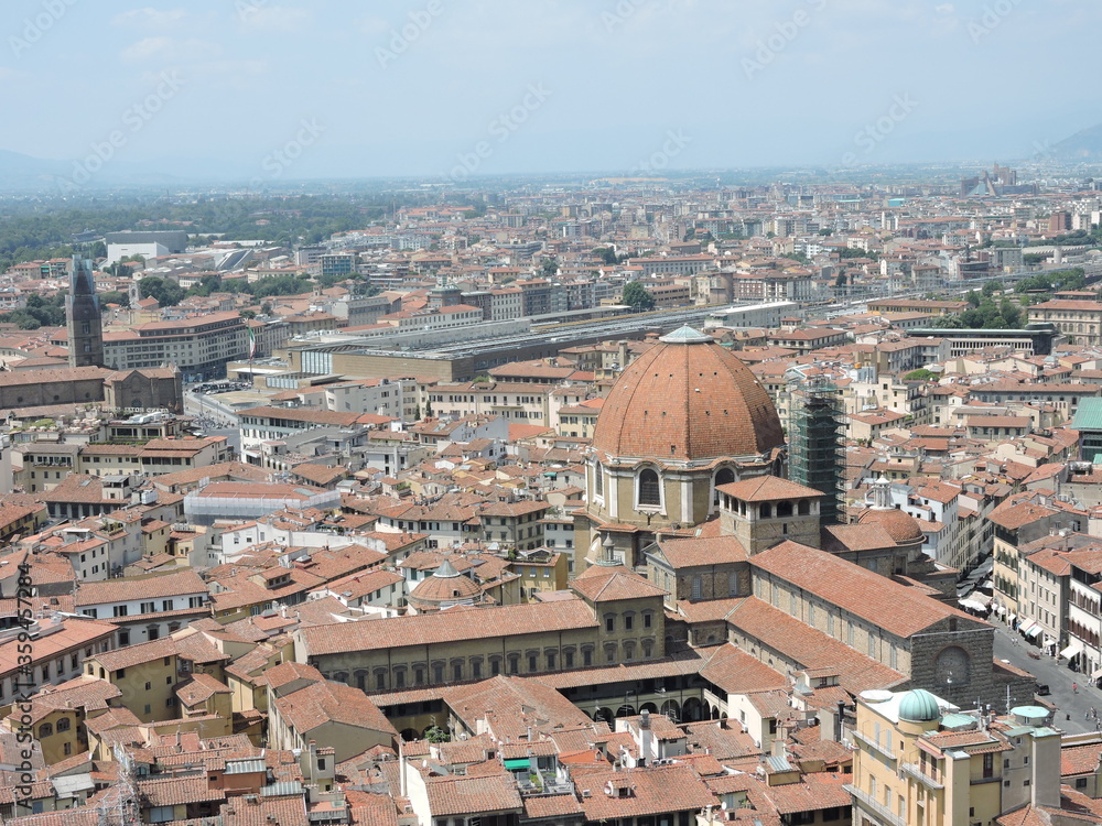 aerial view of florence