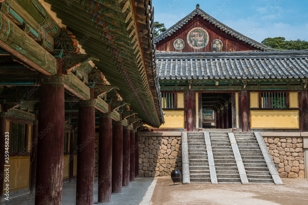 Hall in Courtyard in Bulguksa Temple Complex, Gyeongju, South Korea Hall in Courtyard in Bulguksa Temple Complex, Gyeongju, South Korea