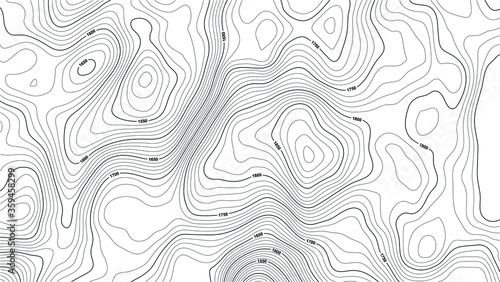 terrain lines based on heights of landscape