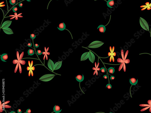 beautiful Seamless floral pattern background image ..