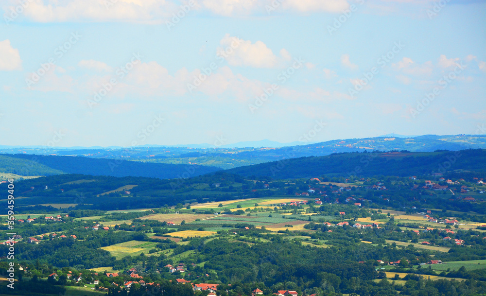 Fototapeta premium panorama of the city of the mountains