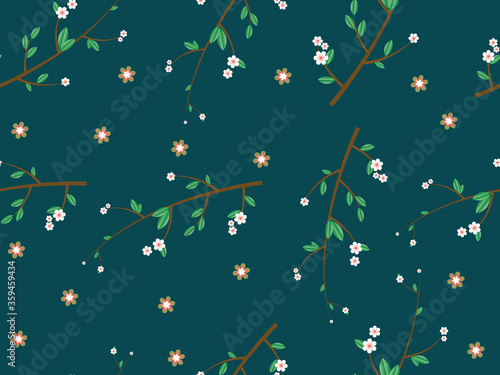 beautiful Seamless floral pattern background image ..