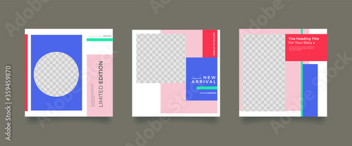 Unique Editable modern Social Media banner Template.Promotional web banner for social media. Elegant sale and discount promo. Fashion and lifestyle blog templates, web banners