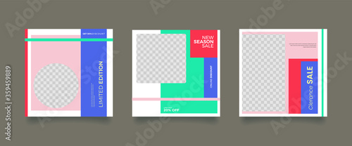 Unique Editable modern Social Media banner Template.Promotional web banner for social media. Elegant sale and discount promo. Fashion and lifestyle blog templates, web banners