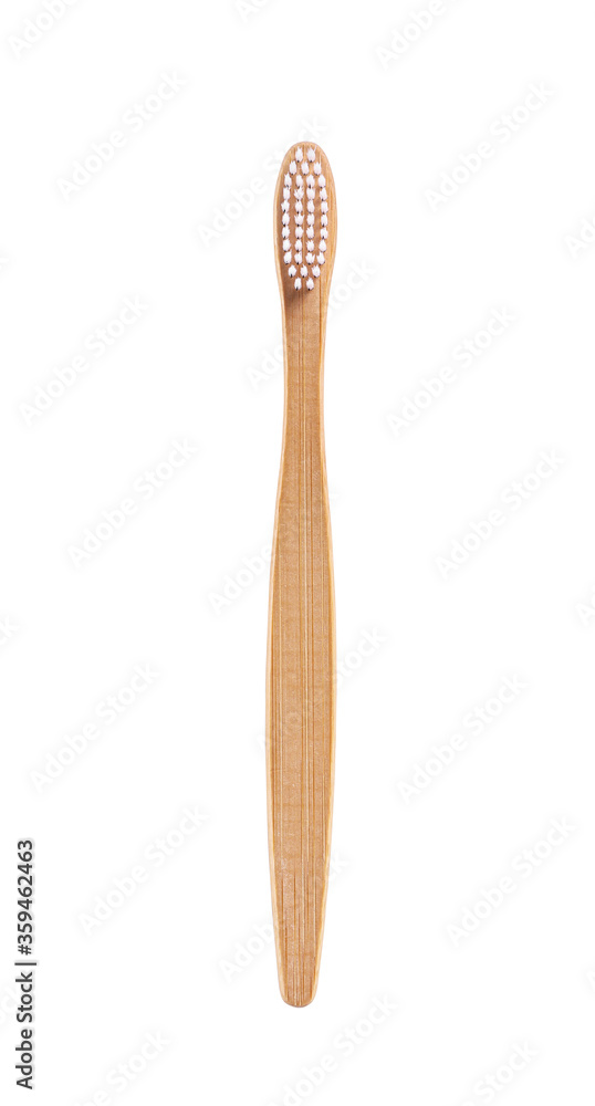 Single new wooden toothbrush Single new wooden toothbrush