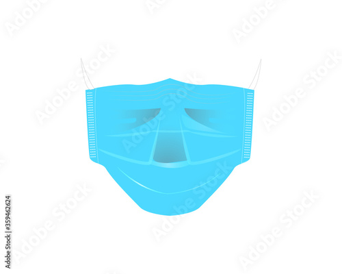 Doctor mask and corona virus protection isolated on a white background