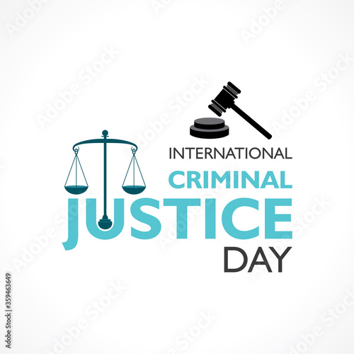 Valokuva vector illustration for International Criminal Justice Day observed on 17th July