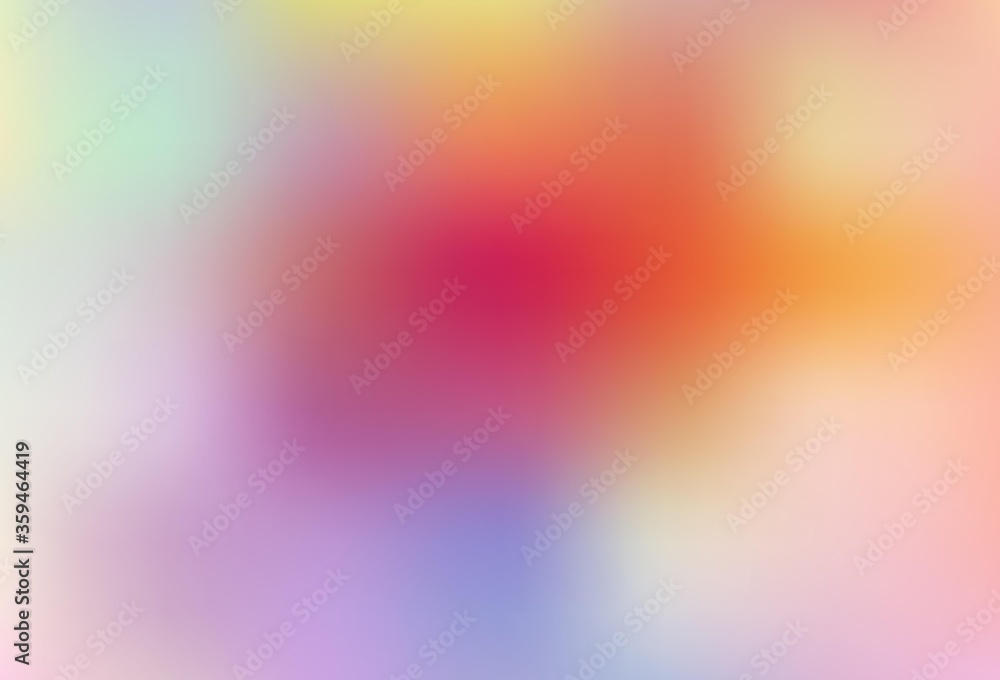 Light Pink, Yellow vector blurred shine abstract template.