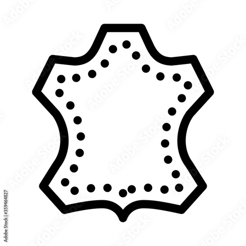 leather label icon vector. leather label sign. isolated contour symbol illustration