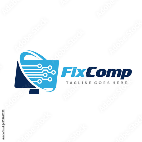 Computer Service Logo Design