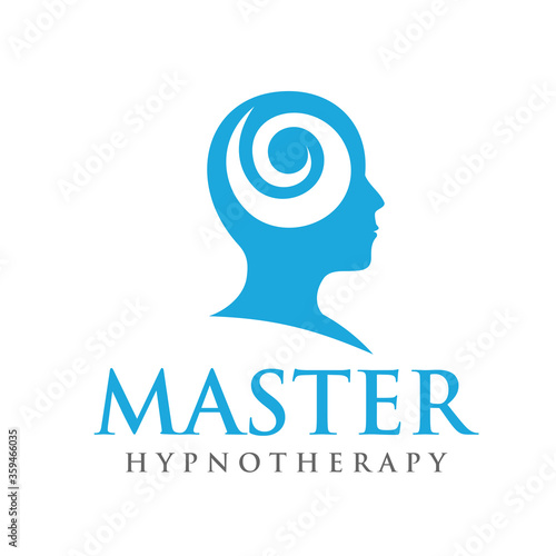 Psychology Logo. Hypnotherapy Logo Design Vector