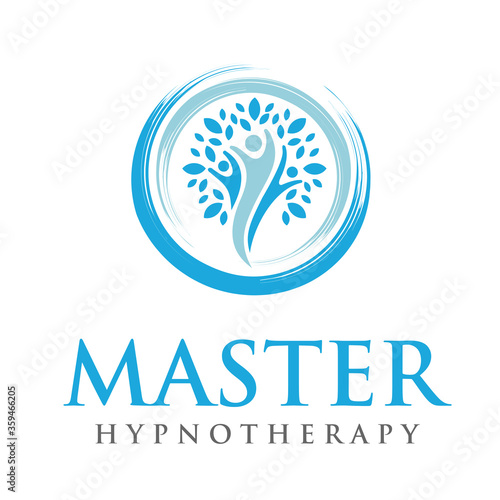 Psychology Logo. Hypnotherapy Logo Design Vector