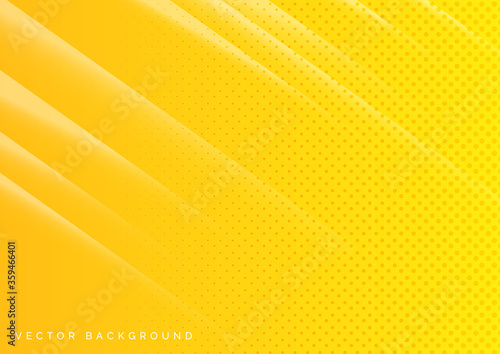 Abstract yellow gradient background wiht halftone.