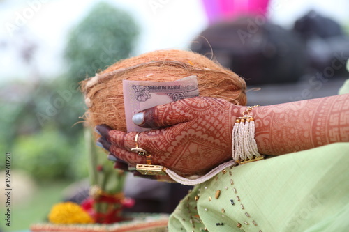 Indian traditional wear Hindu culture wedding celebration