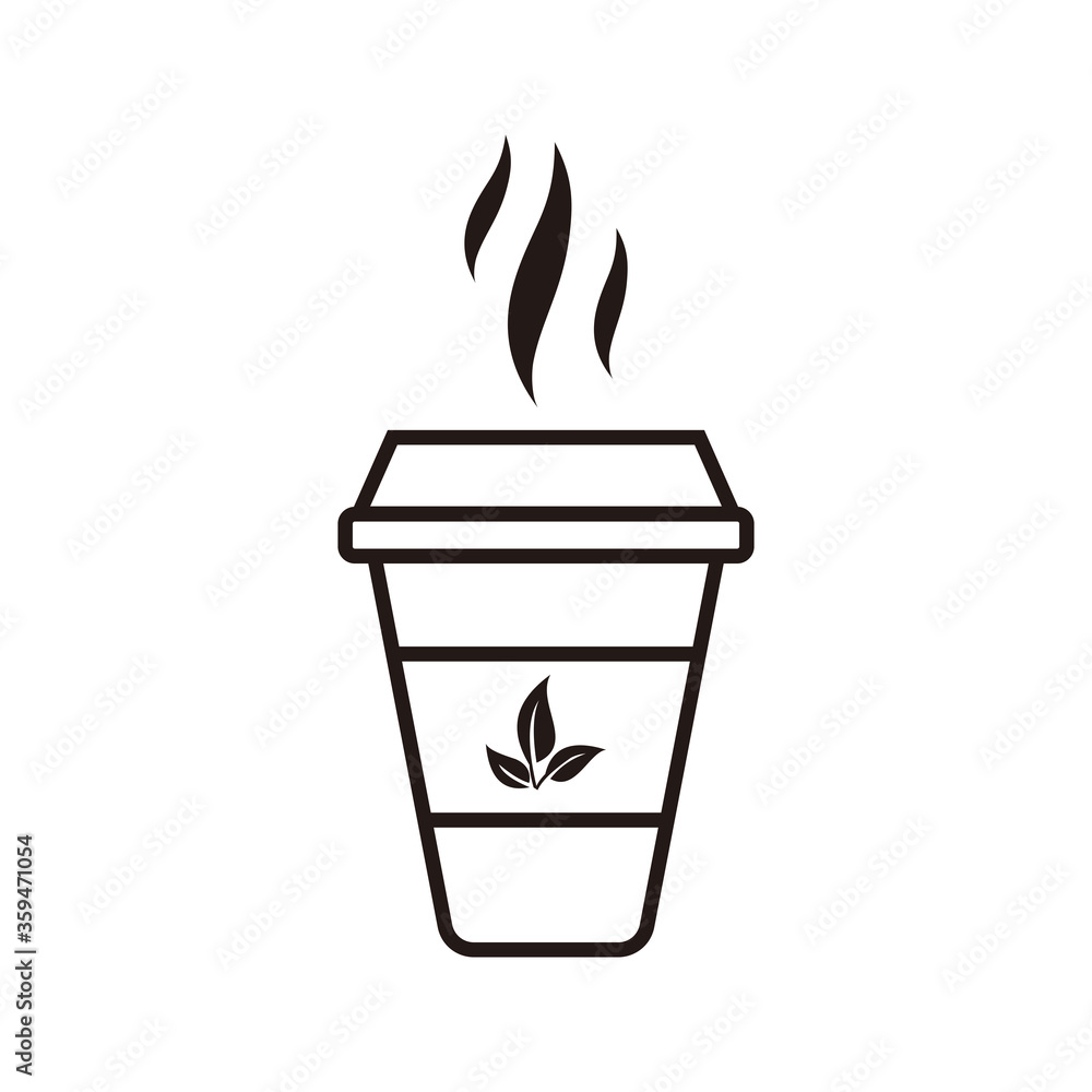 tea cup icon icon symbol vector on white background tea cup icon icon symbol vector on white background