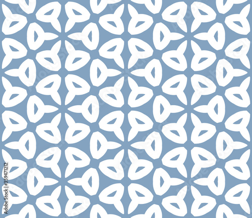 Cartoon geo seamless pattern. Infinity geometric background in flat style.  Tiled wrapping paper, mosaic cover, card. Vector illustration.   