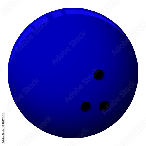Bowlingkugel blau