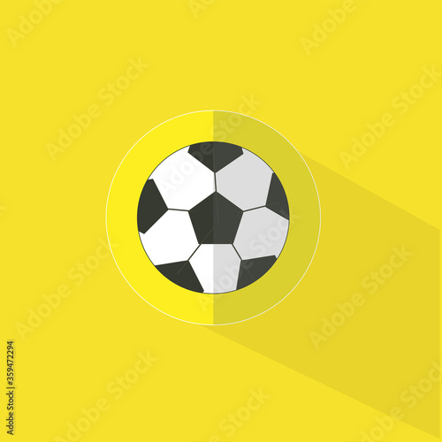 Football vector flat icon. Ball for football game icon. Ball for fun in summer icon. Also known as soccer ball.