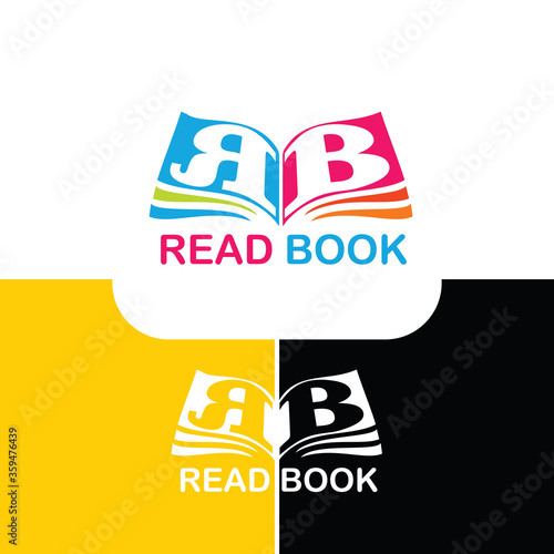LOGO BOOK WITH LETTER R AND B