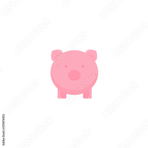 This is a pig on a white background.